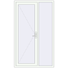 Ціноутворення Вхідні двері 1300x2200 мм REHAU Brillant-Design Білий (RAL 9016) з двох сторін