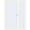 Ціноутворення Вхідні двері 1500x2150 мм REHAU Euro-Design 60 Білий (RAL 9016) з двох сторін