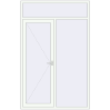 Ціноутворення Вхідні двері 1600x2500 мм REHAU Euro-Design 60 Білий (RAL 9016) з двох сторін