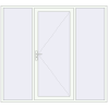 Ціноутворення Вхідні двері 2300x2100 мм REHAU Brillant-Design Білий (RAL 9016) з двох сторін