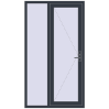 Ціноутворення Вхідні двері 1200x2140 мм REHAU Brillant-Design ANTHRACITE_GREY_STRUKTURAL з двох сторін