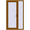Ціноутворення Вхідні двері 1200x2020 мм REHAU Euro-Design 60 GOLDEN OAK з двох сторін