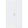 Ціноутворення Вхідні двері 1230x2150 мм REHAU Euro-Design 60 Білий (RAL 9016) з двох сторін