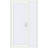 Ціноутворення Вхідні двері 1200x2050 мм REHAU Brillant-Design Білий (RAL 9016) з двох сторін