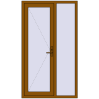 Ціноутворення Вхідні двері 1150x2000 мм REHAU SYNEGO GOLDEN OAK з двох сторін