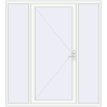 Ціноутворення Вхідні двері 2000x2200 мм REHAU Euro-Design 60 Білий (RAL 9016) з двох сторін