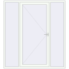 Ціноутворення Вхідні двері 2000x2200 мм REHAU Euro-Design 60 Білий (RAL 9016) з двох сторін