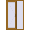 Ціноутворення Вхідні двері 1200x1970 мм REHAU Brillant-Design LIGHT_OAK з двох сторін