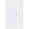 Ціноутворення Вхідні двері 1270x2100 мм REHAU Brillant-Design Білий (RAL 9016) з двох сторін