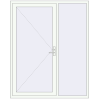 Ціноутворення Вхідні двері 1700x2100 мм REHAU Brillant-Design Білий (RAL 9016) з двох сторін