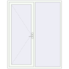 Ціноутворення Вхідні двері 1791x2245 мм REHAU Euro-Design 60 Білий (RAL 9016) з двох сторін