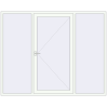 Ціноутворення Вхідні двері 2500x2000 мм REHAU Brillant-Design Білий (RAL 9016) з двох сторін