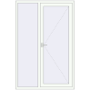 Ціноутворення Вхідні двері 1400x2100 мм REHAU Euro-Design 60 Білий (RAL 9016) з двох сторін