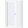 Ціноутворення Вхідні двері 1250x2050 мм REHAU Brillant-Design Білий (RAL 9016) з двох сторін