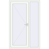 Ціноутворення Вхідні двері 1200x1900 мм REHAU Euro-Design 60 Білий (RAL 9016) з двох сторін