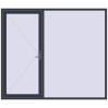 Ціноутворення Вхідні двері 2520x2165 мм REHAU SYNEGO ANTHRACITE_GREY_STRUKTURAL з двох сторін