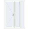 Ціноутворення Вхідні двері 1600x2200 мм REHAU Brillant-Design Білий (RAL 9016) з двох сторін