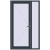 Ціноутворення Вхідні двері 1200x2000 мм REHAU Brillant-Design ANTHRACITE_GREY_STRUKTURAL з двох сторін