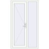 Ціноутворення Вхідні двері 1116x1960 мм REHAU Brillant-Design Білий (RAL 9016) з двох сторін