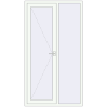 Ціноутворення Вхідні двері 1230x2230 мм REHAU Euro-Design 60 Білий (RAL 9016) з двох сторін