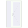 Ціноутворення Вхідні двері 1200x2050 мм REHAU Euro-Design 60 Білий (RAL 9016) з двох сторін