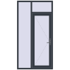 Ціноутворення Вхідні двері 1200x2300 мм REHAU Euro-Design 60 ANTHRACITE_GREY_STRUKTURAL з двох сторін