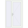 Ціноутворення Вхідні двері 1200x1900 мм REHAU Euro-Design 60 Білий (RAL 9016) з двох сторін