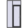 Ціноутворення Вхідні двері 1200x2300 мм REHAU Euro-Design 60 ANTHRACITE_GREY_GLATT з двох сторін