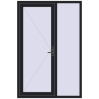Ціноутворення Вхідні двері 1400x2100 мм REHAU Brillant-Design BLACK_ULTI-MATT з двох сторін
