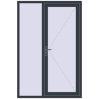 Ціноутворення Вхідні двері 1400x2100 мм REHAU Euro-Design 60 ANTHRACITE_GREY_STRUKTURAL з двох сторін