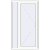 Ціноутворення Вхідні двері 1200x2140 мм REHAU Euro-Design 60 Білий (RAL 9016) з двох сторін