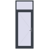 Ціноутворення Вхідні двері 900x2400 мм REHAU Euro-Design 60 ANTHRACITE_GREY_STRUKTURAL з двох сторін