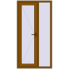 Ціноутворення Вхідні двері 1009x1960 мм REHAU Euro-Design 60 GOLDEN OAK з двох сторін
