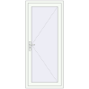 Ціноутворення Вхідні двері 800x1850 мм REHAU Brillant-Design Білий (RAL 9016) з двох сторін