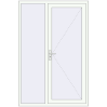 Ціноутворення Вхідні двері 1400x2100 мм REHAU Euro-Design 60 Білий (RAL 9016) з двох сторін