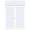 Ціноутворення Вхідні двері 1800x2600 мм REHAU Brillant-Design Білий (RAL 9016) з двох сторін