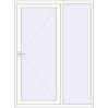 Ціноутворення Вхідні двері 1560x2100 мм REHAU Euro-Design 60 ANTHRACITE_GREY_STRUKTURAL ззовні
