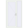 Ціноутворення Вхідні двері 1240x2150 мм REHAU Euro-Design 60 Білий (RAL 9016) з двох сторін
