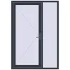 Ціноутворення Вхідні двері 1420x2050 мм REHAU Euro-Design 60 ANTHRACITE_GREY_STRUKTURAL з двох сторін