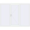 Ціноутворення Вхідні двері 2700x2100 мм REHAU Brillant-Design Білий (RAL 9016) з двох сторін