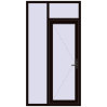 Ціноутворення Вхідні двері 1200x2300 мм REHAU Euro-Design 60 BLACK_BROWN з двох сторін