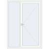 Ціноутворення Вхідні двері 1500x2100 мм REHAU SYNEGO Білий (RAL 9016) з двох сторін