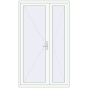 Ціноутворення Вхідні двері 1300x2200 мм REHAU Euro-Design 60 Білий (RAL 9016) з двох сторін