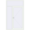 Ціноутворення Вхідні двері 1500x2500 мм REHAU Euro-Design 60 Білий (RAL 9016) з двох сторін