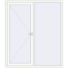 Ціноутворення Вхідні двері 1800x2100 мм REHAU Brillant-Design Білий (RAL 9016) з двох сторін