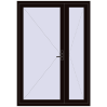 Ціноутворення Вхідні двері 1500x2150 мм REHAU Brillant-Design BLACK_BROWN ззовні