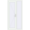 Ціноутворення Вхідні двері 1010x2050 мм REHAU Euro-Design 60 ANTHRACITE_GREY_STRUKTURAL ззовні