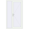Ціноутворення Вхідні двері 1220x2080 мм REHAU Brillant-Design Білий (RAL 9016) з двох сторін