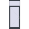 Ціноутворення Вхідні двері 1000x2500 мм REHAU SYNEGO ANTHRACITE_GREY_STRUKTURAL ззовні