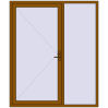 Ціноутворення Вхідні двері 1840x2200 мм REHAU Euro-Design 60 GOLDEN OAK з двох сторін